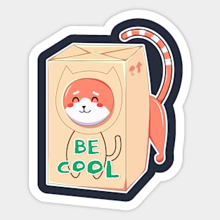 Cat Said Be Cool Sticker